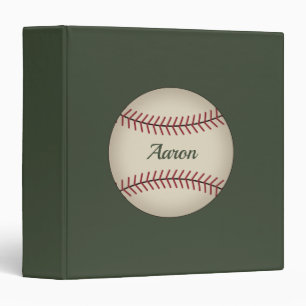 Vintage Personalized Baseball Card Binder Gift