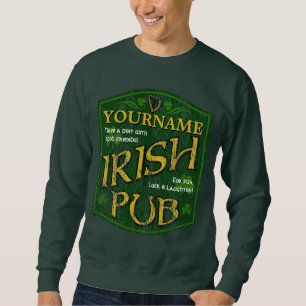 Vintage Personalized Irish Pub Sign Sweatshirt