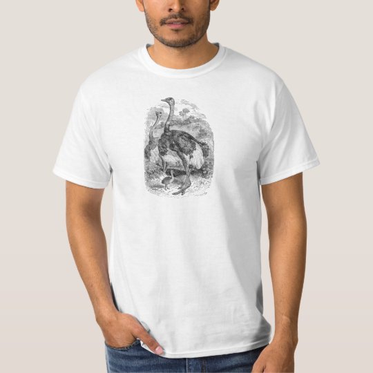 Vintage Personalized Ostrich Bird Chicks - Birds T-Shirt