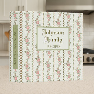 Vintage Personalized Recipe Binder   Storybook