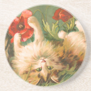 Vintage Pet Cat Coaster