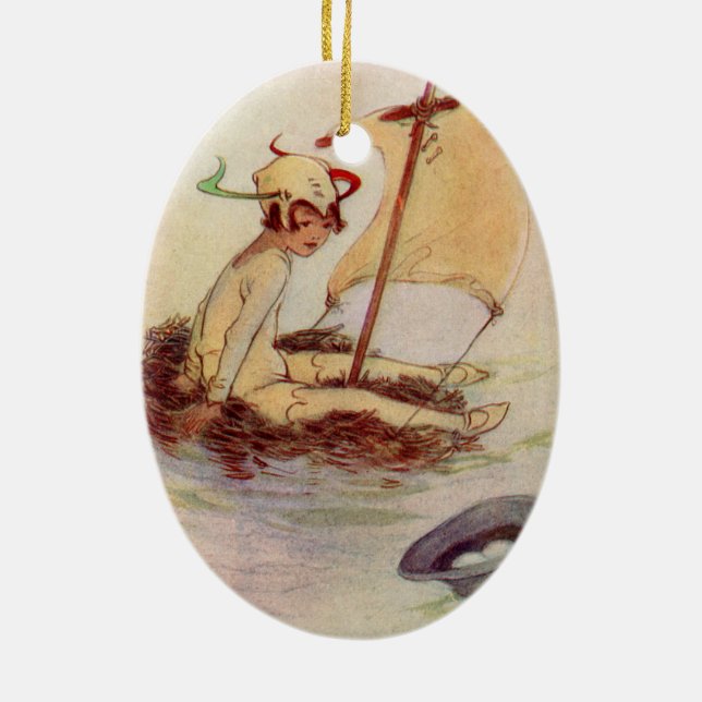 Vintage Peter Pan Ornament (Back)