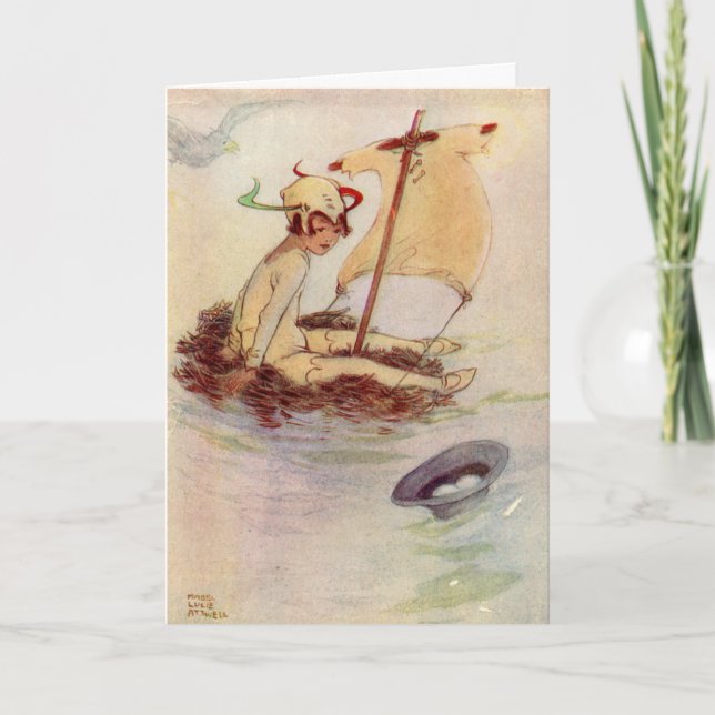 Vintage Peter Pan picture card to customize (Front)