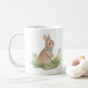 vintage peter rabbit with flowers Coffee Mug