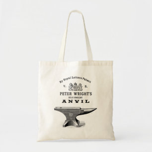 Vintage Peter Wright Anvil Blacksmithing Tote Bag