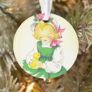 Vintage petite fille Retro mignonne