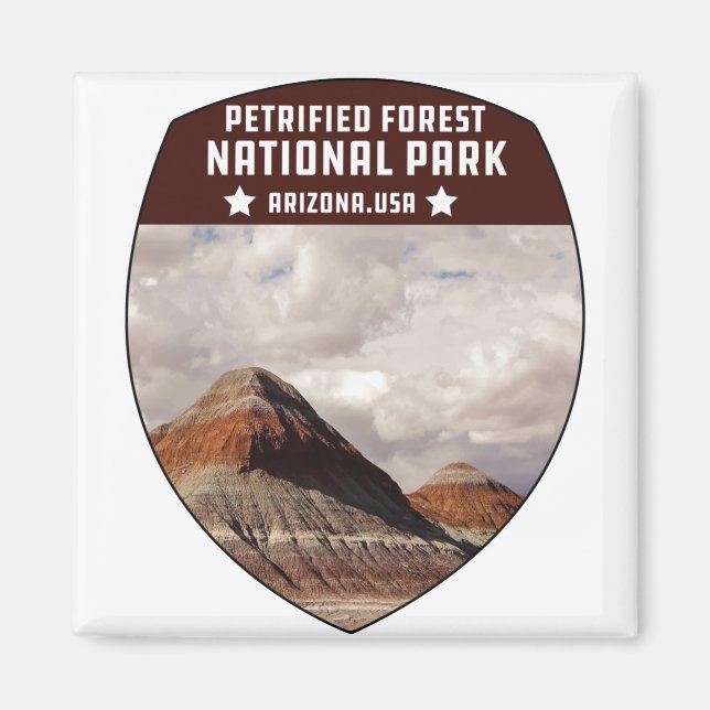 Vintage Petrified Forest National Park Arizona Magnet (Front)