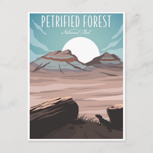 Vintage Petrified Forest National Park Arizona Postcard (Front)