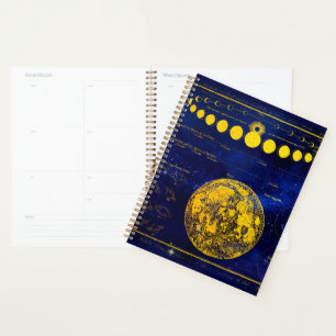 Vintage Phases of the Moon Saturn Jupiter Venus