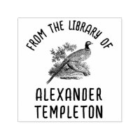 Vintage Pheasant Game Bird Library Book Name