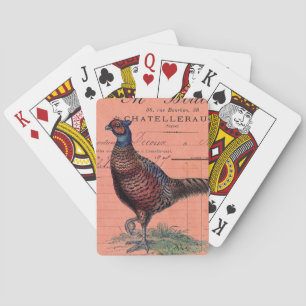 Vintage Pheasant Playing Cards