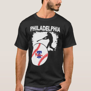 Vintage Philadelphia Baseball Sunset With Philly S T-Shirt