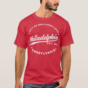 Vintage Philadelphia City of Brotherly Love USA T-Shirt