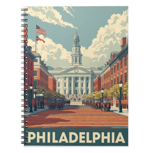 Vintage Philadelphia Notebook (Front)