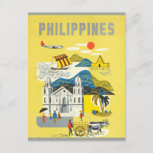 Vintage Phillipines Travel Postcard