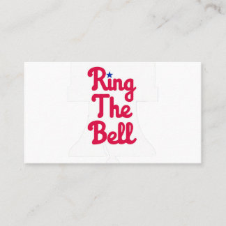 Vintage Philly Ring The Bell Philadelphia Baseball Business Card
