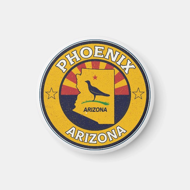 Vintage Phoenix, Arizona gifts Magnet (Front)