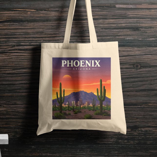 Vintage Phoenix Arizona Tote Bag (Creator Uploaded)