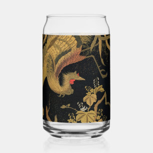 Vintage Phoenix Gold Black Bird japonais