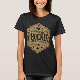 Vintage Phoenix State Of Arizona Silicon Desert 18 T-Shirt