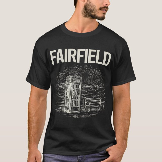 Vintage Phone Booth Fairfield T-Shirt (Front)