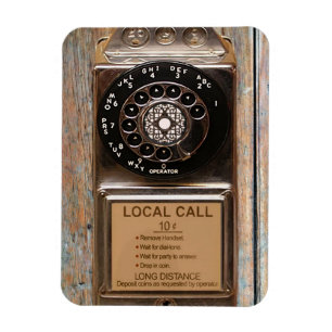 Vintage phone dial telephone rotary antique magnet