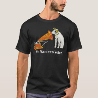 Vintage Phonograph Gramophone His Masters Voice  T-Shirt