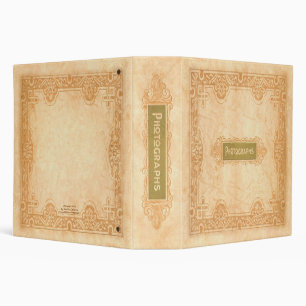 Vintage Photo Album Binder - Tooled Leather Design