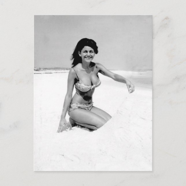 Vintage Photo Bikini Girl Pensacola, Florida Postcard (Front)