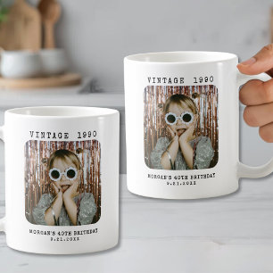 Vintage Photo Birthday Coffee Mug