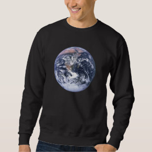 Vintage Photo Blue Marble Earth Sweatshirt