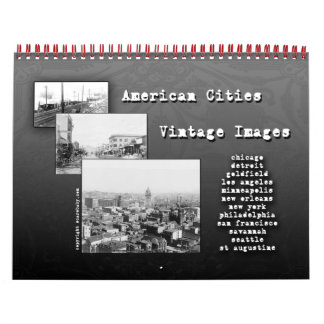 Vintage Photo Calendar of American Cities