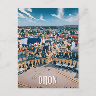 Vintage Photo Dijon Postcard