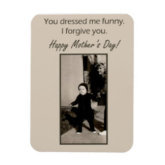 Vintage Photo Mother's Day Card Magnet