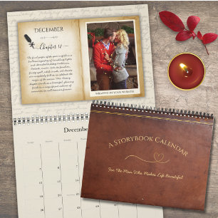 Vintage Photo Storybook Calendar Gift for Husband