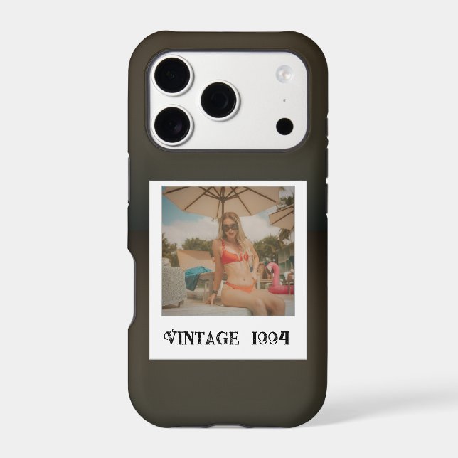 Vintage Photo & Year Nostalgic Birthday (Back)