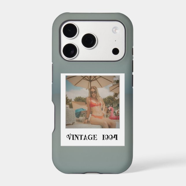 Vintage Photo & Year Nostalgic Birthday (Back)