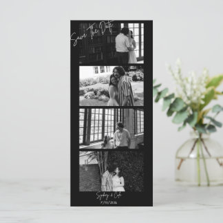 Vintage Photobooth save the dates