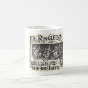 VINTAGE PHOTOENGRAVERS' AD   COFFEE MUG