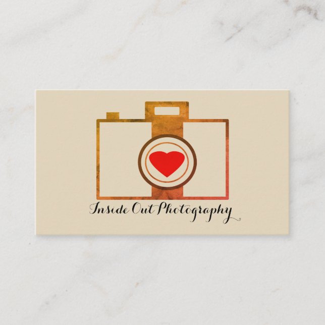 Vintage Photographer Business Card (Front)