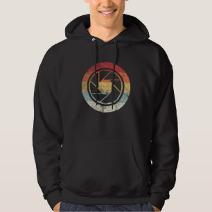 Vintage Photography Lens Retro Sunset Photographer Hoodie