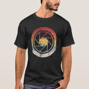 Vintage Photography Lens Retro Sunset Photographer T-Shirt