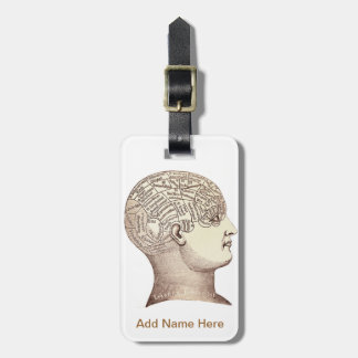 Vintage Phrenology Luggage Tag