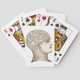 Vintage Phrenology Playing Cards