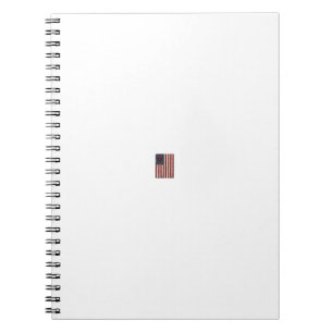 Vintage Pi American Flag Math Teacher Shirt Design Notebook