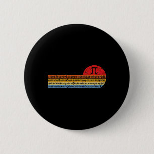 Vintage Pi Day 3.14 - Funny Math Teacher Student G 2 Inch Round Button