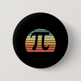 Vintage Pi Day Math 3.14 Nerd Geek Cute Retro Gift 2 Inch Round Button