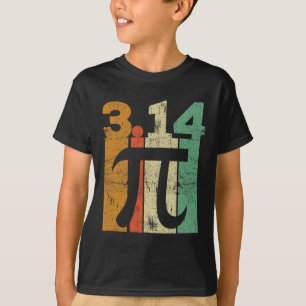 Vintage Pi Day Math Teacher 3.14 Retro Pi Funny Gi T-Shirt