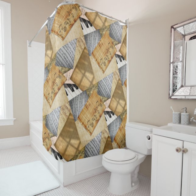 Vintage Piano Keys Musical Notes  antique sheet (In Situ)