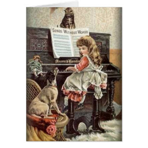 Vintage Piano Songs with Pets,